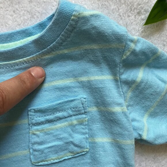 Mixed Baby Bundle 3-6M | Striped Bodysuit, Long Sleeve Tee, Pants & Shorts, GUC - Picture 3 of 16